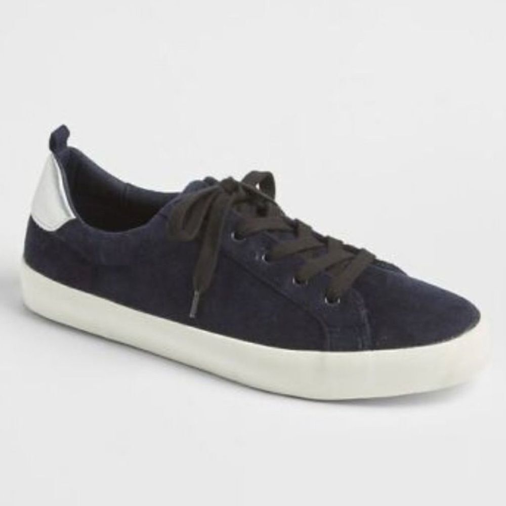 NWT Gap Navy Faux Suede Sneakers Size 9 Women’s Casual Shoes